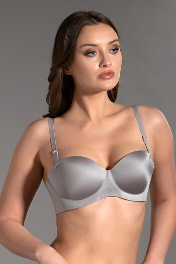C&City Strapless Gray Laser Cutting Cap - Supported C16055