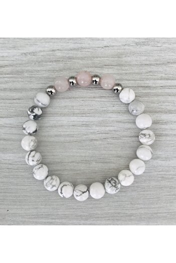 MK tasarım Real Havli̇t - Real Pink Quartz Bracelet Mkt46003