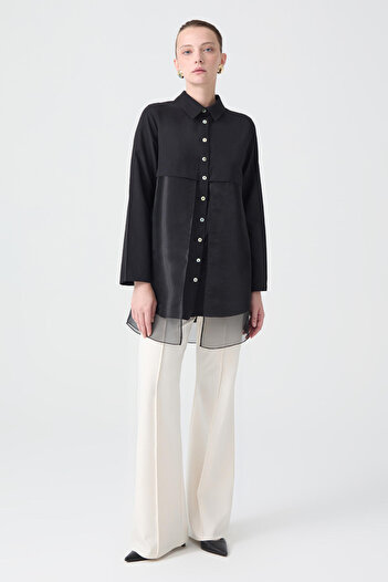 Touché Privé Organze Detailed Shirt