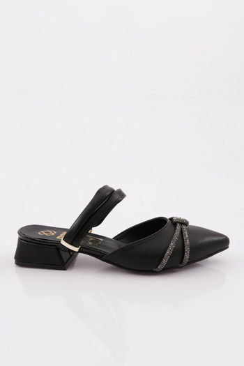 DGN Women's Ballerinas with Black Stone Detail - 61032328
