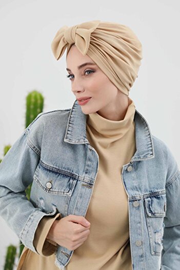 Aisha's Design Bowknot Winter Bonnet,B-27Rb,Beige