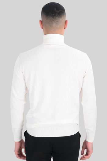 Cengiz İnler Cengiz Inler Full Turtleneck Wool Men's Knitwear Sweater