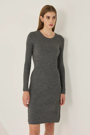 Hiccup Crew Neck Knitwear Dress