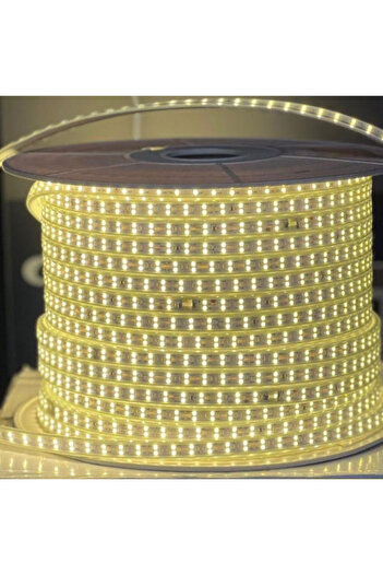 Asşerit Led Hortum Şerit Led Çift Sıra 156 Led'li Gün Işığı Renk 220 Volt Tak Çalıştır Metre Seçimli