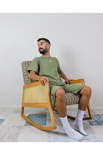 Ayans Pijama Σετ πιτζάμες Unisex από 100% βαμβακερό χτενισμένο καλοκαιρινό Capri