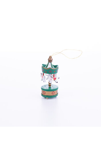 Bimotif New Year's ornament carousel, 8.5 cm, Green and Yellow 1 piece