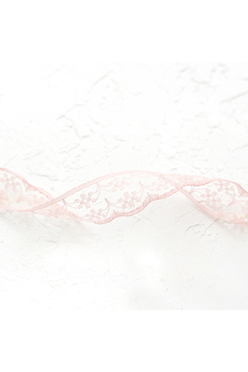 Bimotif 5 Meters Light Pink Lace Ribbon - 2 Cm