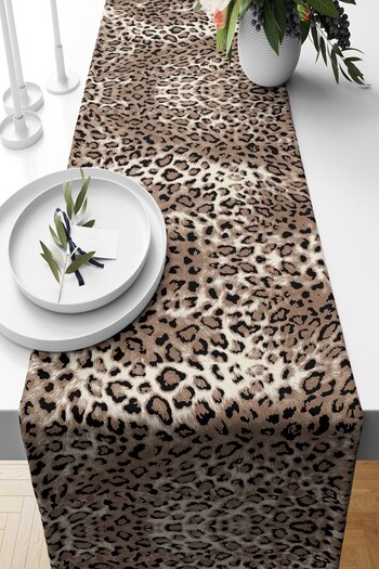 on the clouds Leopard Patterned Table Different Ranir Models Decorative Set of 4 Throw Pillow Covers