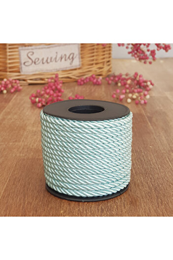 Bimotif Mint green cord ribbon, 4 mm 5 meters