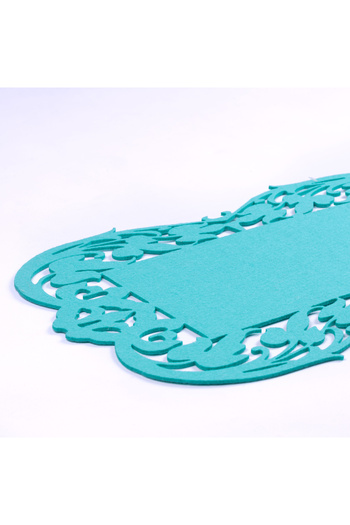 Bimotif Turquoise Felt American Service, Flower - 27x44 Cm 1 Piece