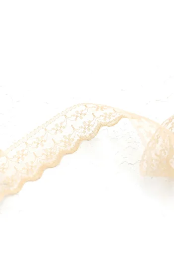 Bimotif Κορδέλα δαντέλα 2 cm σε χρώμα Milky Brown, 5 μέτρα