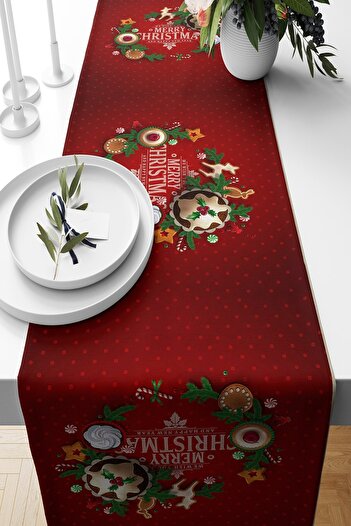 on the clouds New Year New Year Christmas Table Different Ranir Models Decorative 4-Piece Throw Pillow Cover Set