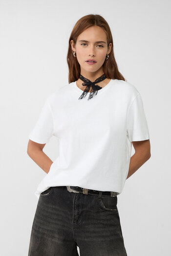 Stradivarius Basic heavy weight boxy fit T-shirt