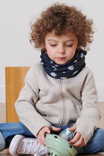 Tchibo Toddlers Boy Solid Multi-Functional Scarves, Navy