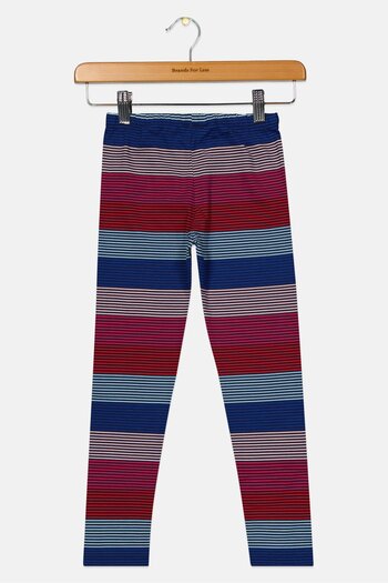 Nautica Kids Girl Stripe Pull-On Leggings, Navy