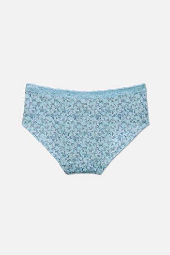 Tchibo Women 2 Pcs Printed Shorty Panties, Turquoise