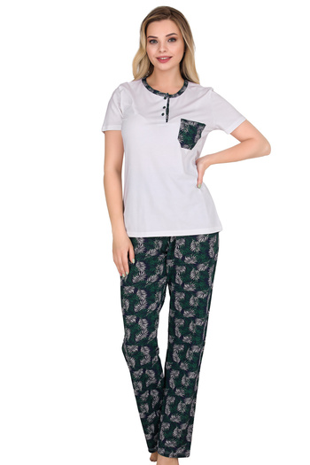 Sensu Pj3006 Short Sleeve Women's Pajamas Set
