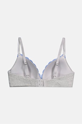 Tchibo Women Padded Non Wired T-Shirt Bra, Grey