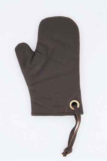 Royal Boch Handmade Leather Oven Glove, Dark Brown