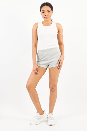 BB Dakota by Steve Madden Women Textured Basic Shorts, Grey