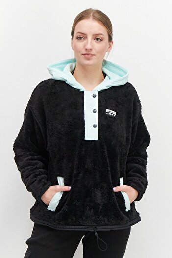 adidas Women Sportswear Fit Long Sleeves Brand Logo Hoodie, Black