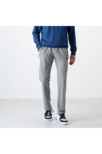 TOMMY LIFE Ανδρικό αθλητικό παντελόνι Grey Melange Battal Jogger - Classic Leg