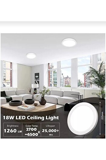 Viesteknoloji GLOP ARMATÜR BEYAZ IŞIK 6500 K HOL ÇOCUK ODASI BALKON WC AYDINLATMA LEDLI APLIK