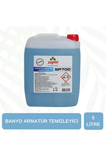 Supta Mavi Su Banyo Armatür Kireç Çözücü 5 Litre