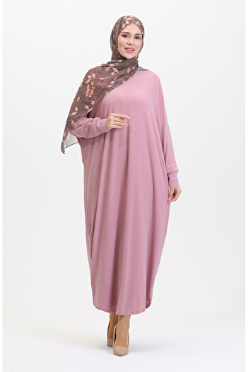 sefamerve Bat Sleeve Casual Dress 2000-21 Powder