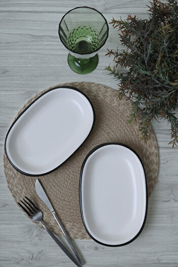 Keramika Simply Hitit 22 cm Boat Plate - 2 Pieces 19985