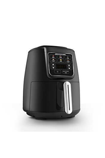 Karaca Air Pro Cook Köz Steel XL Çelik Hazneli Airfryer Black Silver 4 Litre 4 Kişilik