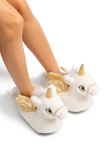 Twigy Lio Women's Animal Slippers White 36/41