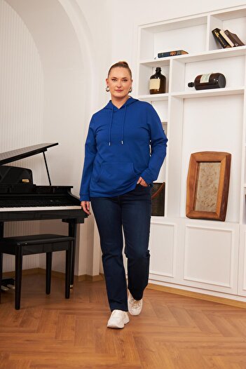 RMG Φούτερ με κουκούλα Plus Size Saks