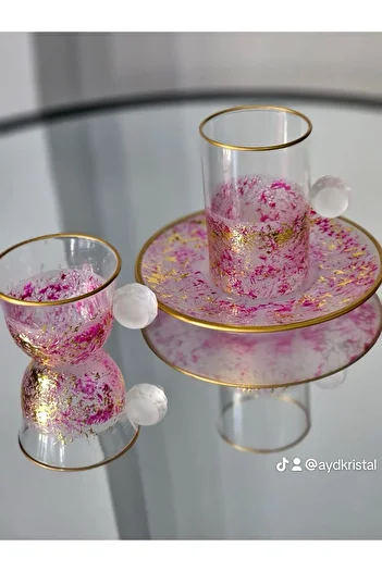 PAŞABAHÇE CAM 18 Pieces Tea Cup Set