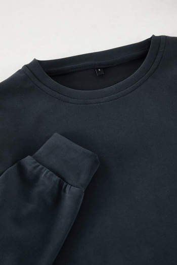 Trendyol Collection Anthracite More Sustainable Normal Cut Soft Modal Blended Unshaded Sweatshirt Tmnaw25Sw00186