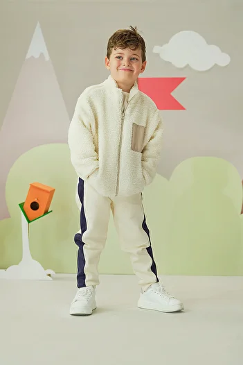 Miny Center Unisex Kids Plush Cardigan