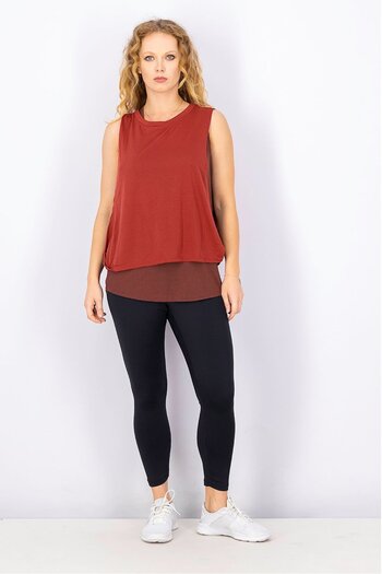 Tchibo Women Sportswear Fit Training Top, Brown