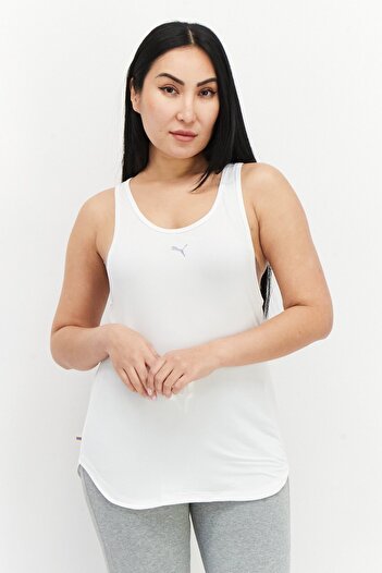 Puma Women Sportswear Fit Sleeveless Training Tank Top, White