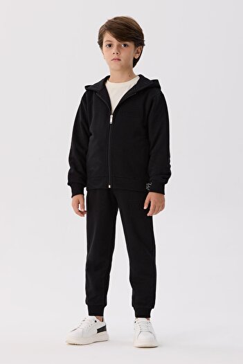 Iceberg Bg Store Boy's Black Tracksuit Top