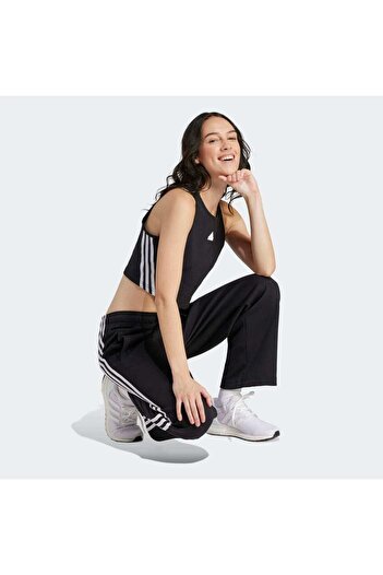 adidas Future Icons 3 Stripes Women's Black Crew Neck Tank Top