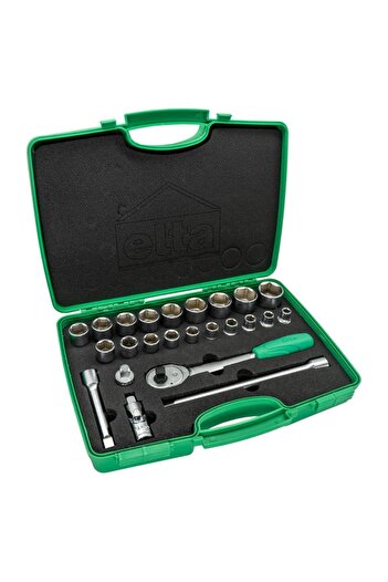 Elta 24'lü Lokma Anahtar Takımı 1/2" Kolsuz