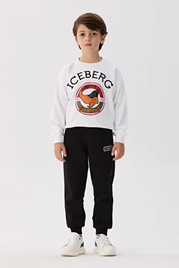 Iceberg Bg Store Boy's Black Sweatpants