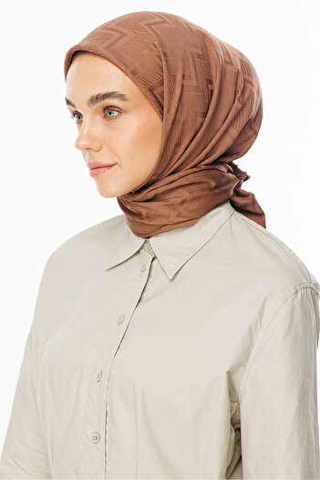Mooncorn Yalı Viora Pattern Silky Jacquard Scarf