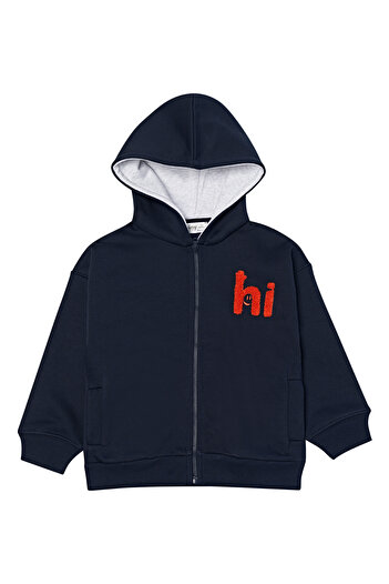 Miny Center Boy's Zippered Sweatshirt