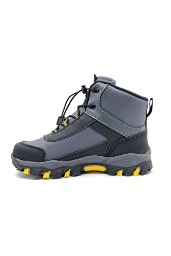 Kocamanlar Ayakkabı Cool Alfa Kauçuk Taban Kaymaz Softshell Outdoor Çocuk Bot Sarı