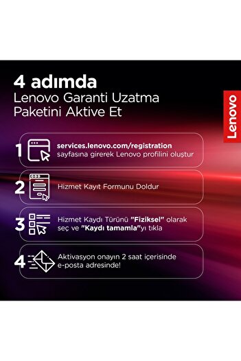 LENOVO 1 yıl Garanti Uzatma Paketi 5WS1L83874 Laptop