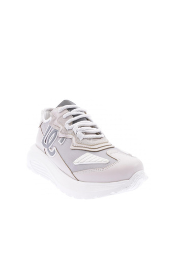 DGN Women's Lace-Up Thick Sole Sneakers Shoes Ice 15298163118