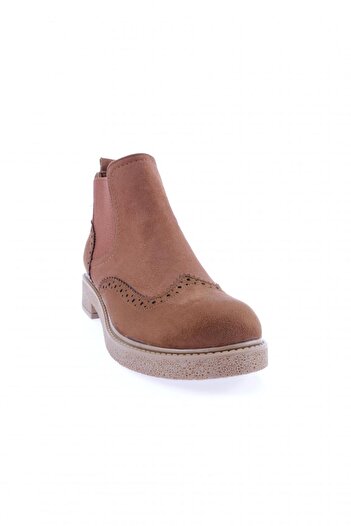 DGN Tan Suede Γυναικείες Μπότες 303 - Laser and Strech Detailed