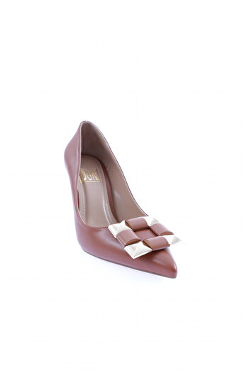 DGN K5092-22K Women's Thin Heeled Pointed Toe Buckle and Low-Cut Shoes