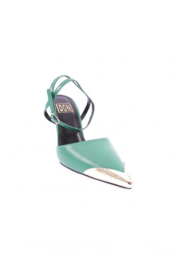 DGN K5051 - Thin Heeled Low-Cut Pointed Toe Women's Shoes, Ankle Strap